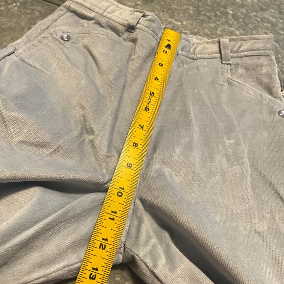Vintage NOS Tomboy Corduroy High Waist Pants Womens 7 25 Blue 60s 70s Western - Picture 12 of 13